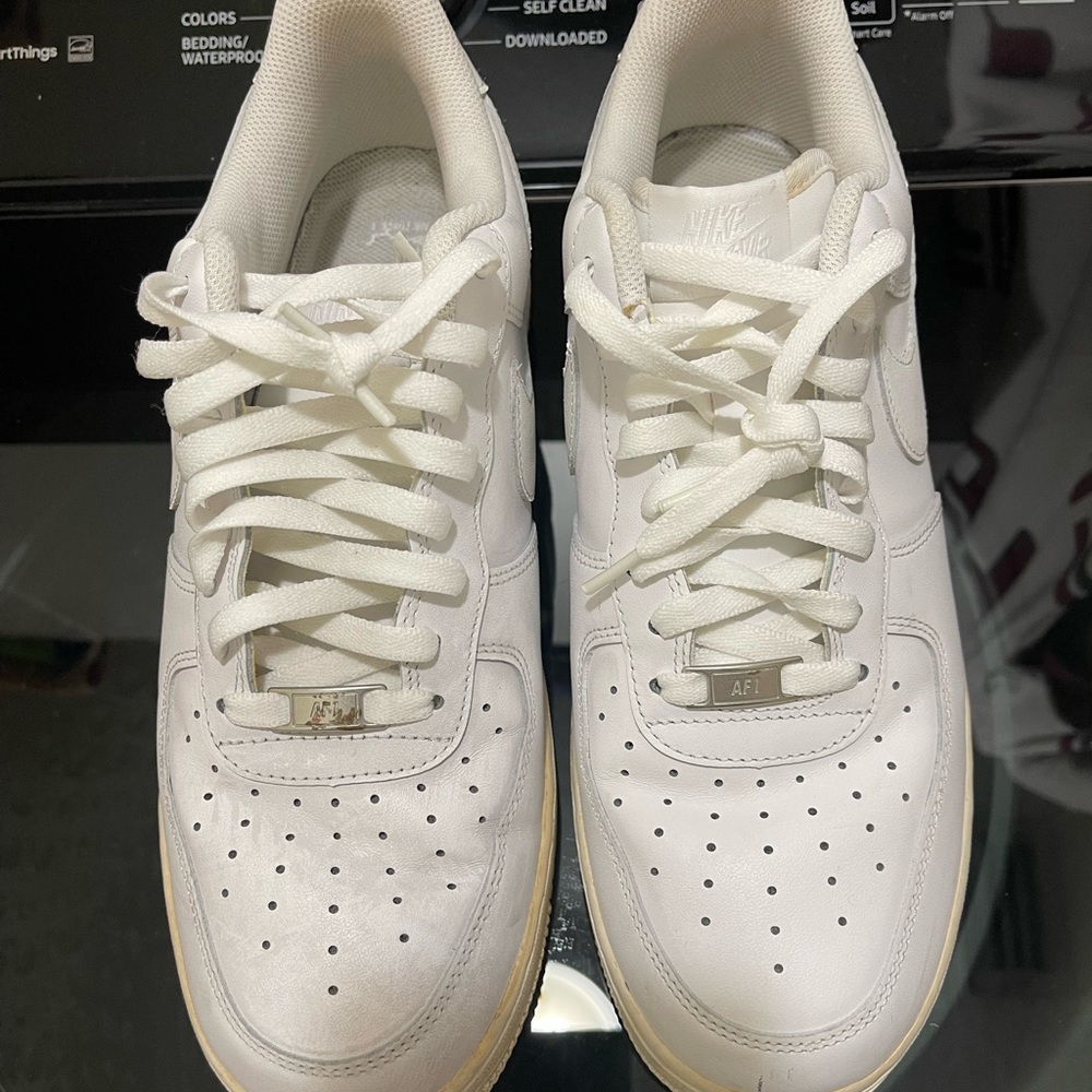 Mens White Air Force Ones Low Size 11.5